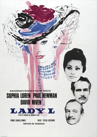 Lady L Movie Poster Print showcasing classic cinema allure.