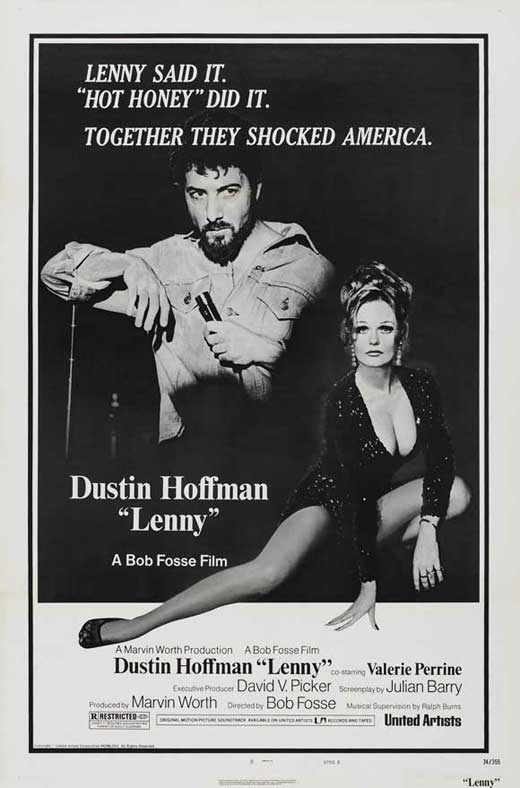 Lenny Movie Poster Print showcasing vibrant colors and classic film art