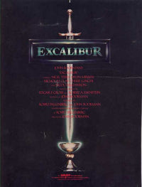 Excalibur Movie Poster Print - Iconic fantasy artwork featuring King Arthur.