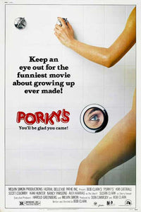 Porky's Movie Poster Print showcasing classic comedic scenes.