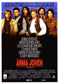 Young Guns Movie Poster Print featuring iconic Western film artwork