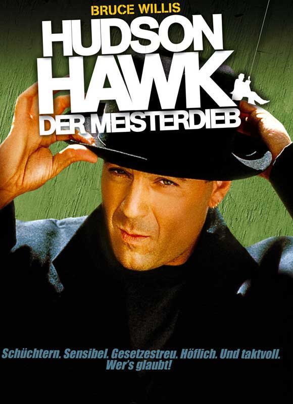 Hudson Hawk Movie Poster Print featuring iconic scenes from the film.