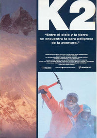 K2: The Ultimate High Movie Poster Print showcasing mountain climbing adventure.