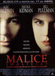 Malice Movie Poster Print in 11x17 size.