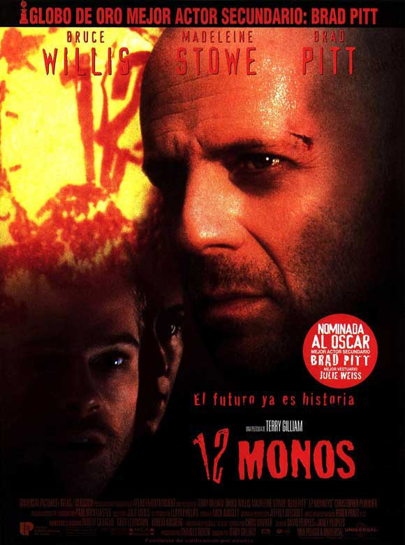 12 Monkeys Movie Poster Print featuring captivating sci-fi imagery.