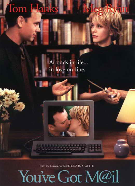 You've Got Mail Movie Poster Print featuring classic romantic movie art
