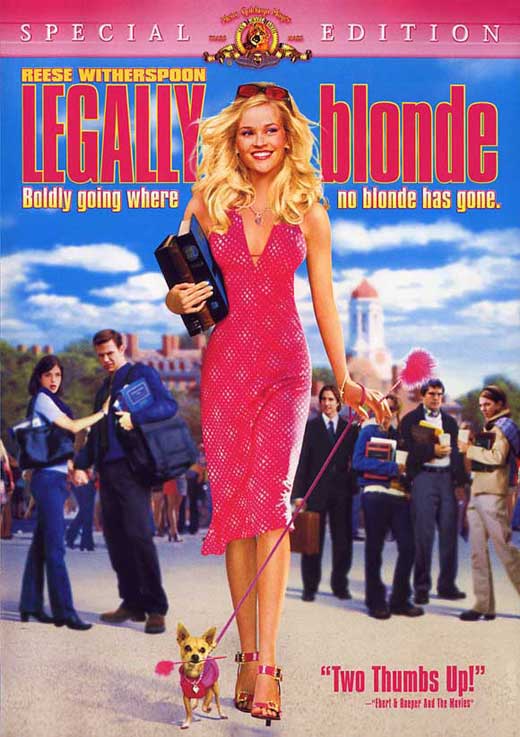 Legally Blonde Movie Poster Print showcasing vibrant colors and characters.