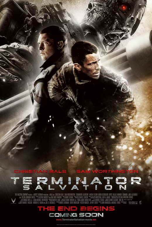 Terminator: Salvation Movie Poster Print featuring iconic film visuals.
