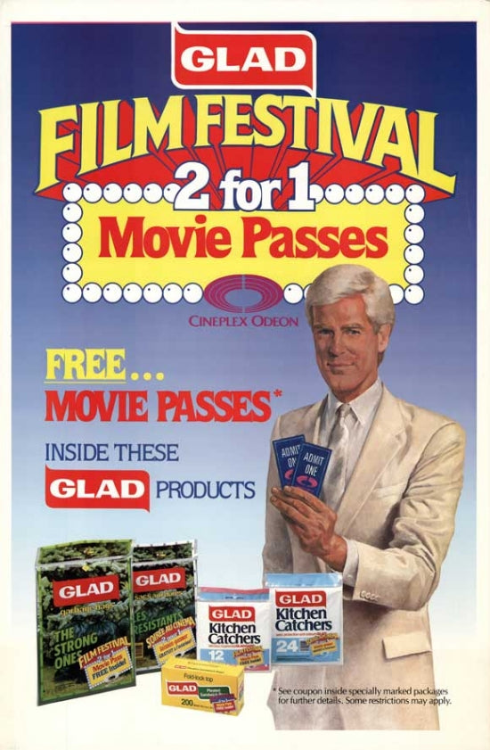 Film Festival Movie Passes Poster Print showcasing vibrant cinematic artwork.