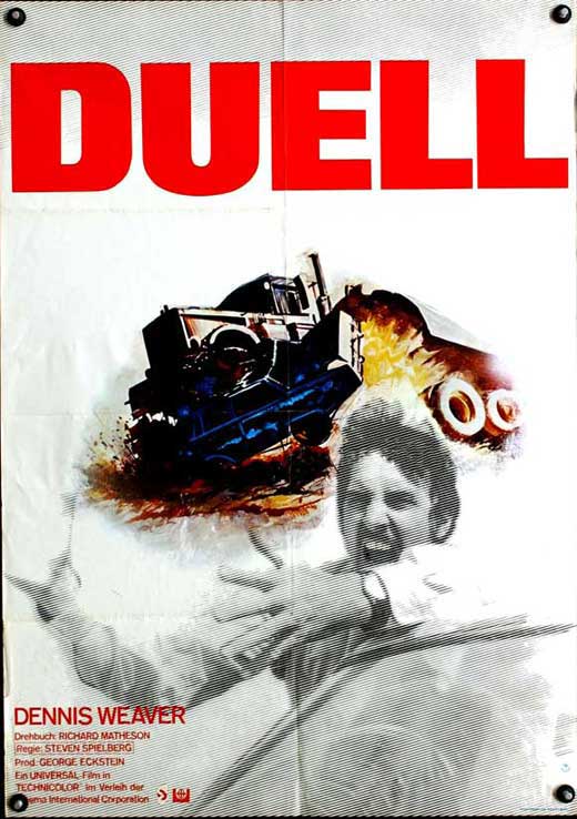 Duel Movie Poster Print showcasing thrilling classic film art