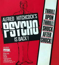 Psycho Movie Poster Print featuring classic horror artwork