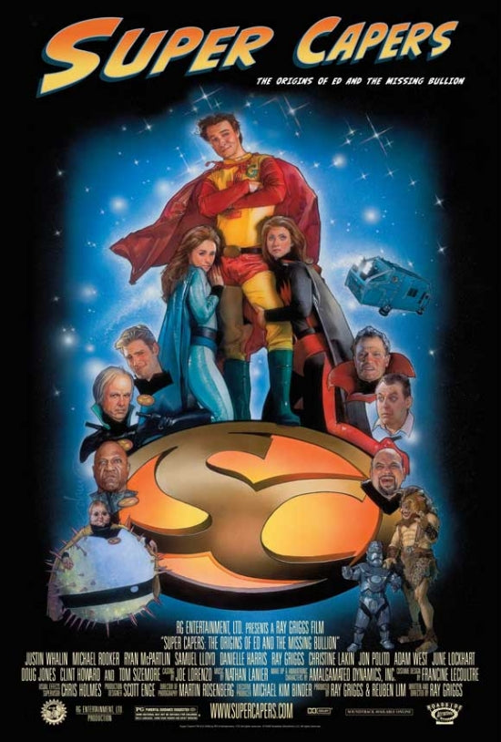 Super Capers Movie Poster Print showcasing vibrant colors and design.