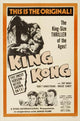King Kong Movie Poster Print featuring iconic giant ape artwork.