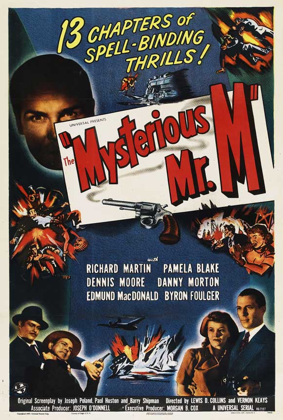 The Mysterious Mr. M Movie Poster Print featuring mystery and intrigue.