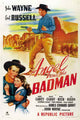 Angel and the Badman Movie Poster Print featuring classic Western imagery.