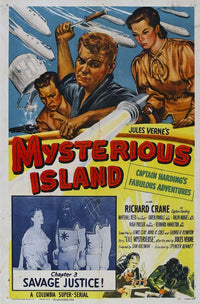 Mysterious Island Movie Poster Print featuring vibrant imagery from the classic film.
