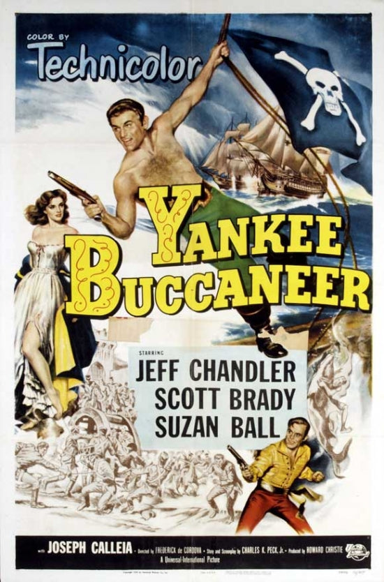 Yankee Buccaneer Movie Poster featuring vintage film design.