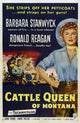 Cattle Queen of Montana Movie Poster Print showcasing classic Western film art.