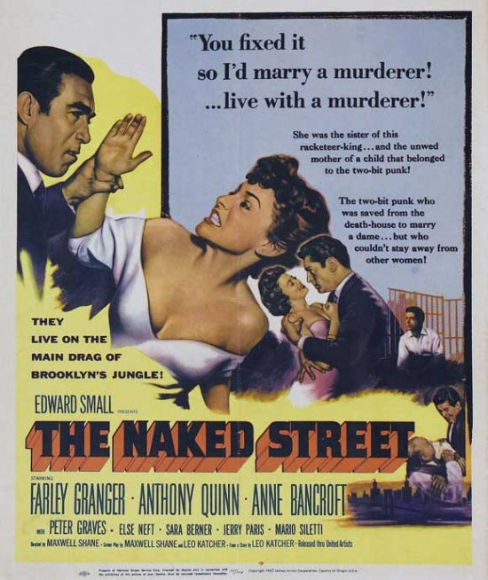 The Naked Street Movie Poster for classic film art enthusiasts.