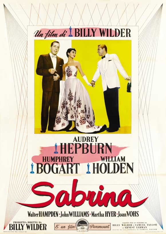 Sabrina Movie Poster Print showcasing classic cinema art.