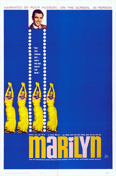 Marilyn Movie Poster Print showcasing iconic Hollywood glamour.