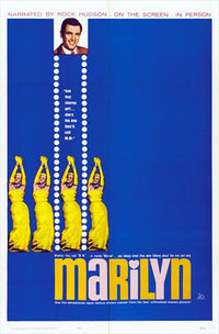 Marilyn Movie Poster Print showcasing iconic Hollywood glamour.