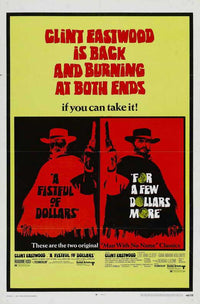 For a Few Dollars More Movie Poster Print showcasing classic Western film art.