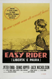 Easy Rider Movie Poster Print featuring iconic 1969 film artwork.