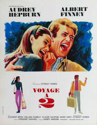 Two for the Road Movie Poster Print showcasing classic cinema art.