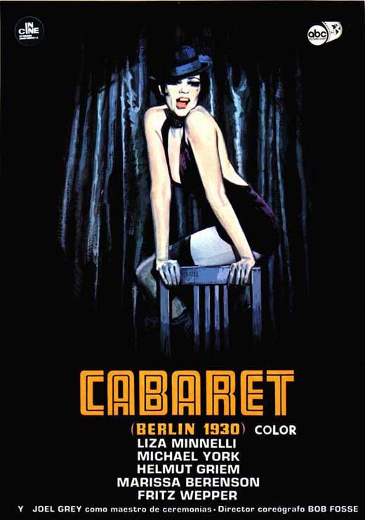 Cabaret Movie Poster Print showcasing classic musical theater design.
