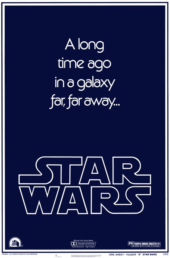 Star Wars Movie Poster Print showcasing iconic sci-fi artwork