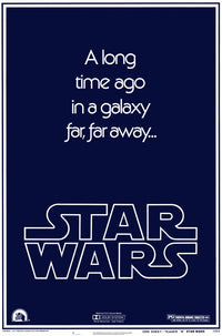 Star Wars Movie Poster Print showcasing iconic sci-fi artwork