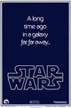 Star Wars Movie Poster Print showcasing iconic sci-fi artwork