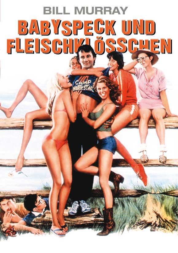 Meatballs Movie Poster Print featuring vibrant colors and classic comedy theme.