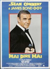 Never Say Never Again Movie Poster Print showcasing classic film art.