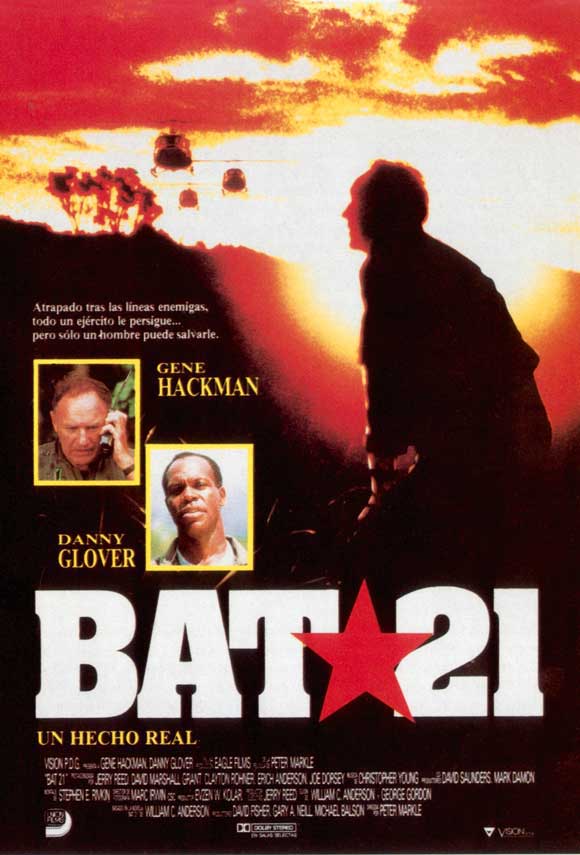 Bat 21 Movie Poster Print featuring dramatic artwork from the film.