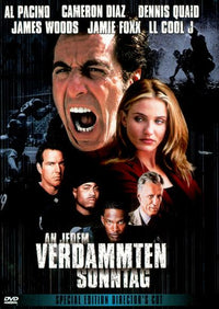 Any Given Sunday Movie Poster Print featuring dynamic football imagery.
