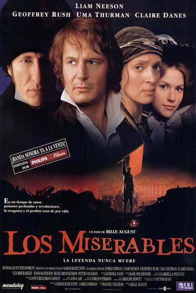 Les Miserables Movie Poster Print featuring dramatic scenes from the musical.