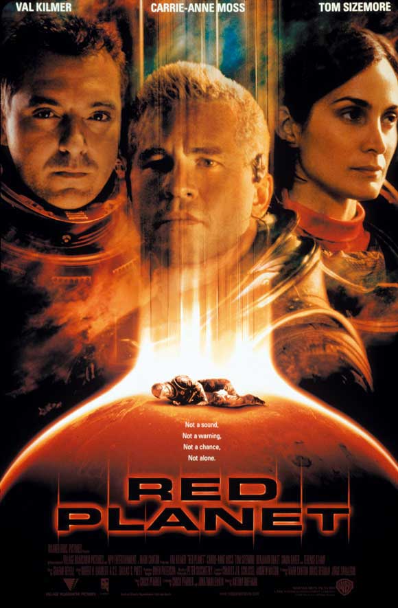 Red Planet Movie Poster Print showcasing vibrant colors and cosmic imagery.