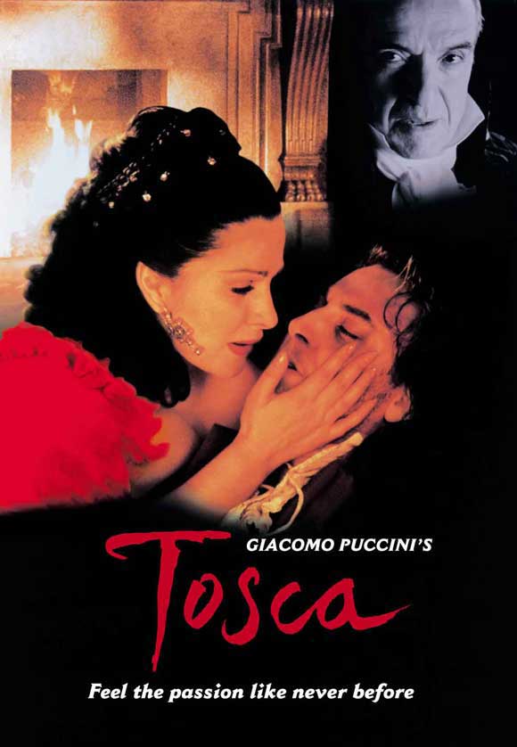 Tosca Movie Poster Print showcasing dramatic opera art.