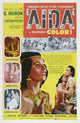 Aida Movie Poster Art Print showcasing vibrant colors and dramatic imagery.