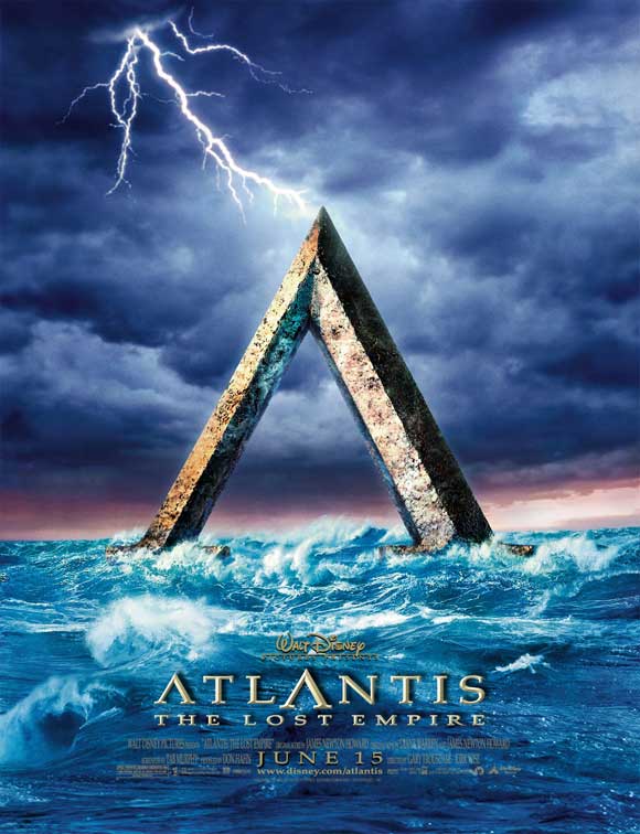 Atlantis: The Lost Empire Movie Poster Print featuring vibrant colors and stunning visuals.