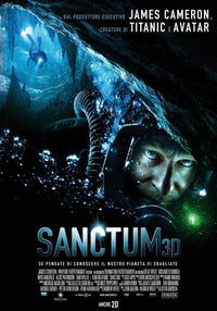Sanctum Movie Poster Print showcasing thrilling underwater adventure art.
