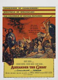 Alexander the Great Movie Poster Print showcasing vibrant colors and iconic imagery.