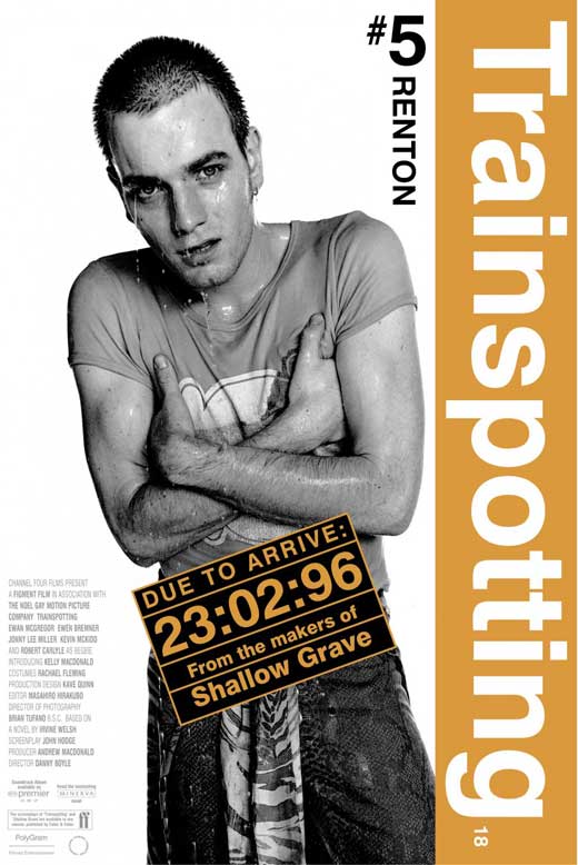 Trainspotting Movie Poster Print featuring iconic imagery from the film.