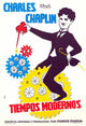 Modern Times Movie Poster Print featuring classic film design.