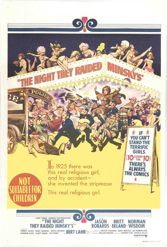 The Night They Raided Minsky's Movie Poster Print showcasing classic cinema.