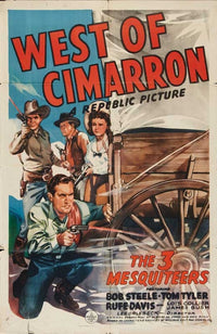 West of Cimarron Movie Poster Print featuring classic film artwork.
