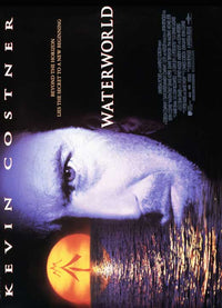 Waterworld Movie Poster Print featuring iconic scenes from the film.