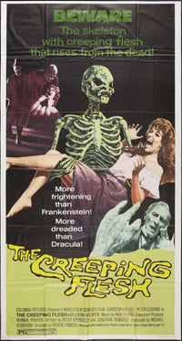 The Creeping Flesh Movie Poster Print showcasing horror film art.